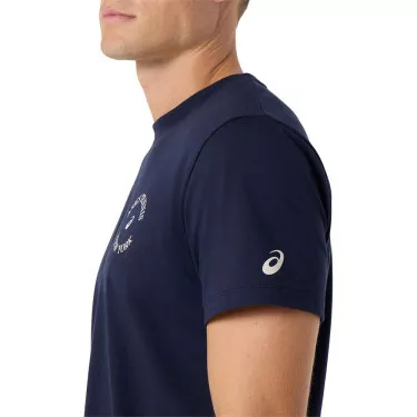 Asics Game Seasonal Graphic Navy T-Shirt