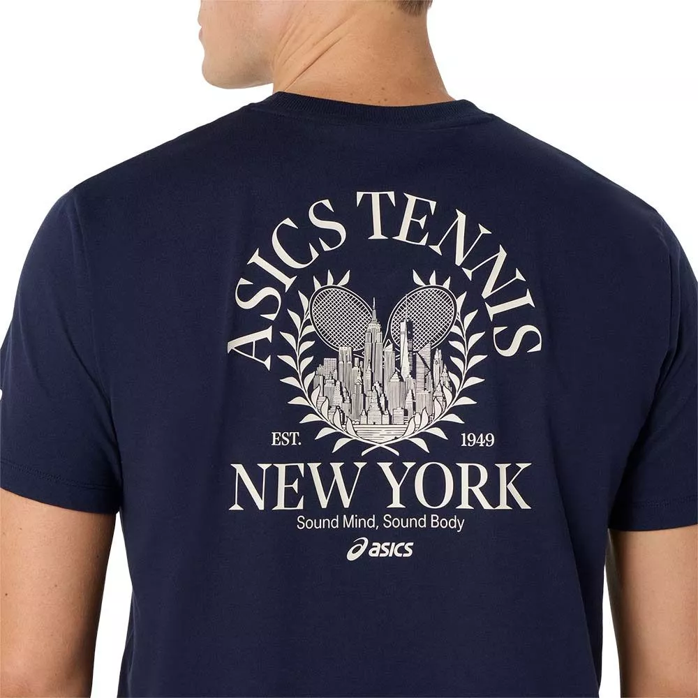 Asics Game Seasonal Graphic Navy T-Shirt