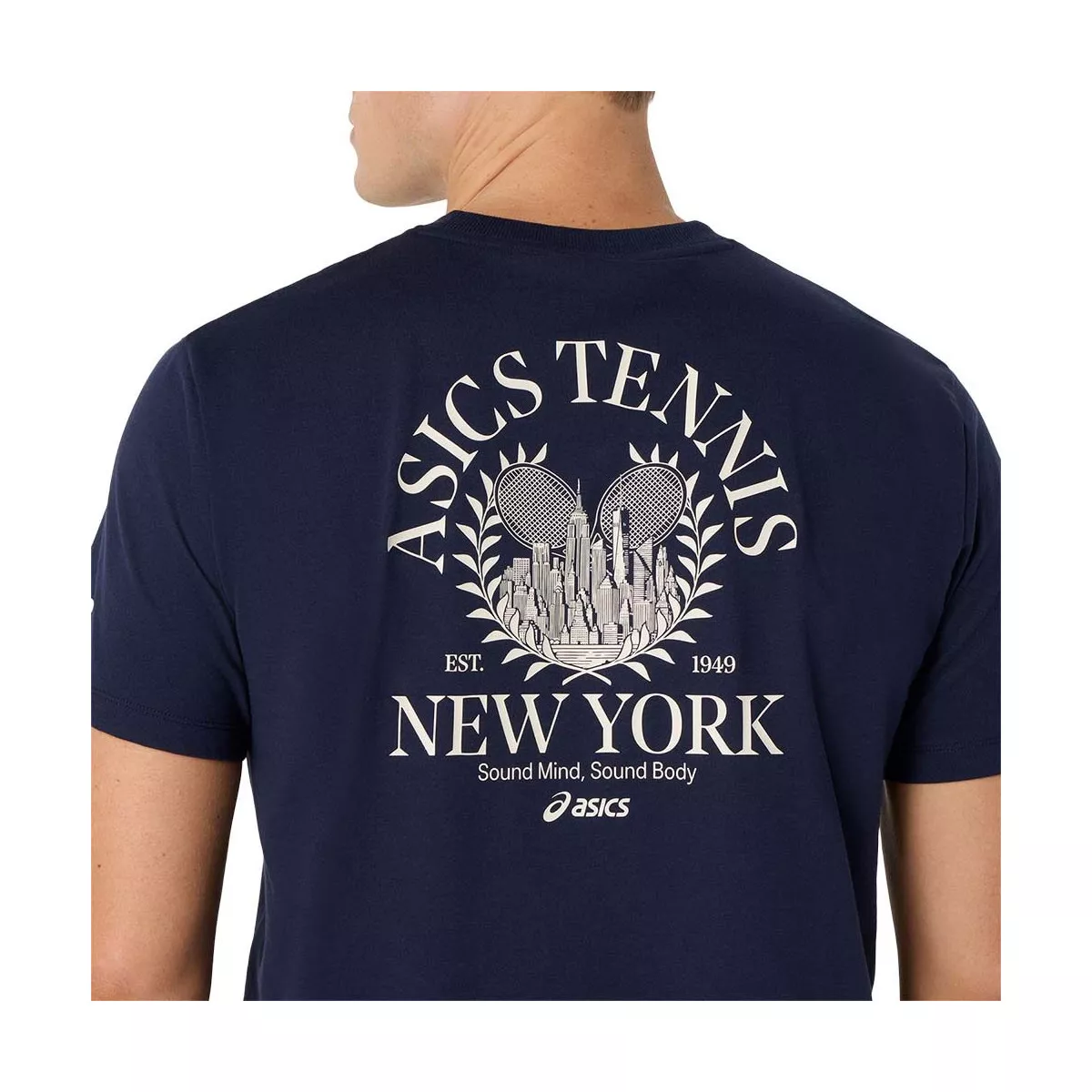 Asics Game Seasonal Graphic Navy T-Shirt
