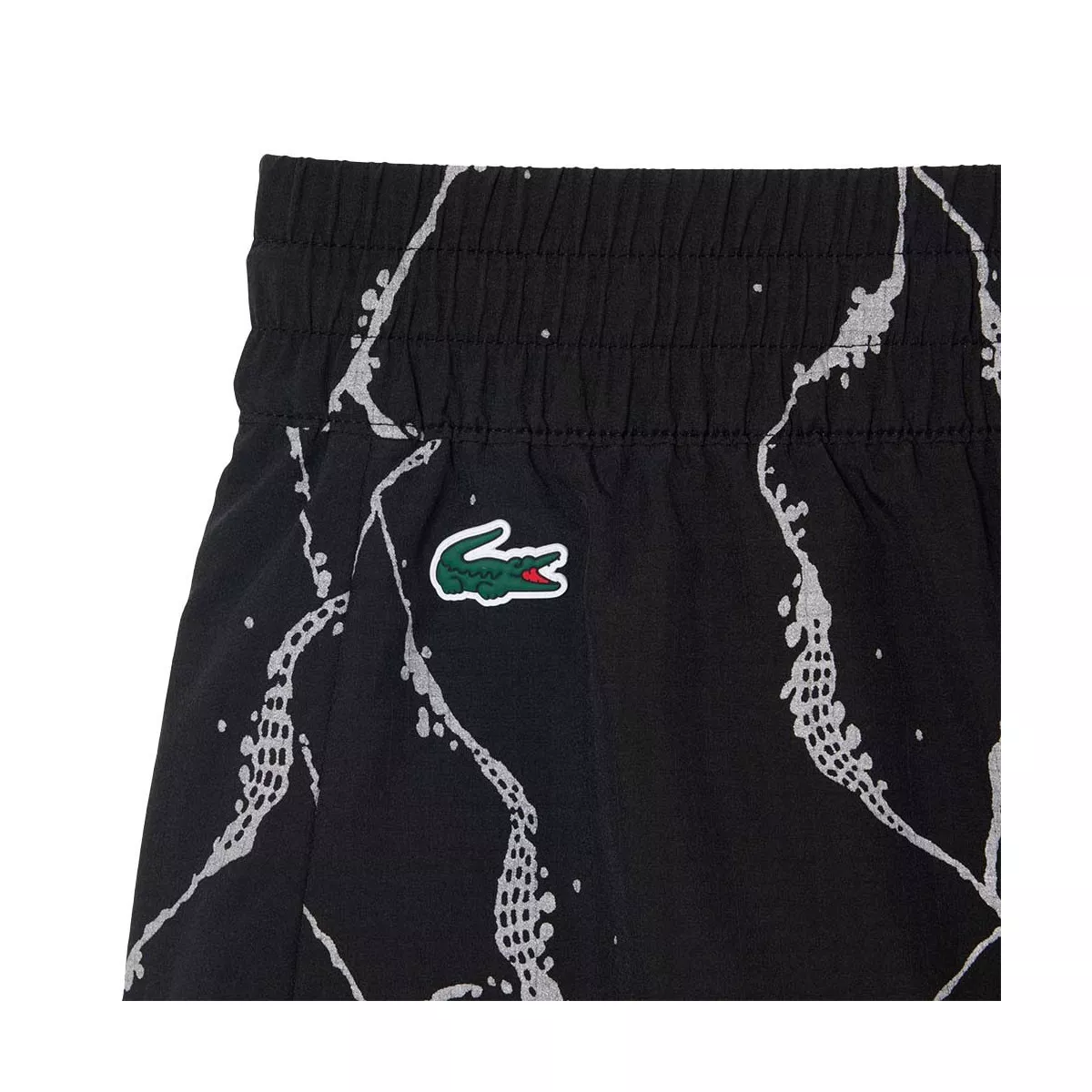 Women's Lacoste Tennis Reflective Print Shorts Black