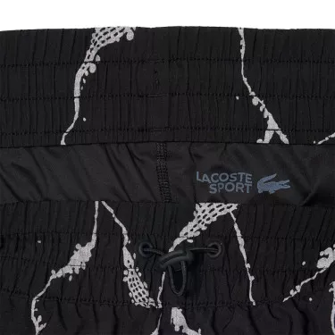 Women's Lacoste Tennis Reflective Print Shorts Black