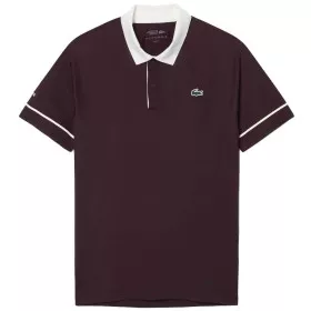 Lacoste Tennis Novak Djokovic On Court Polo Brown / White