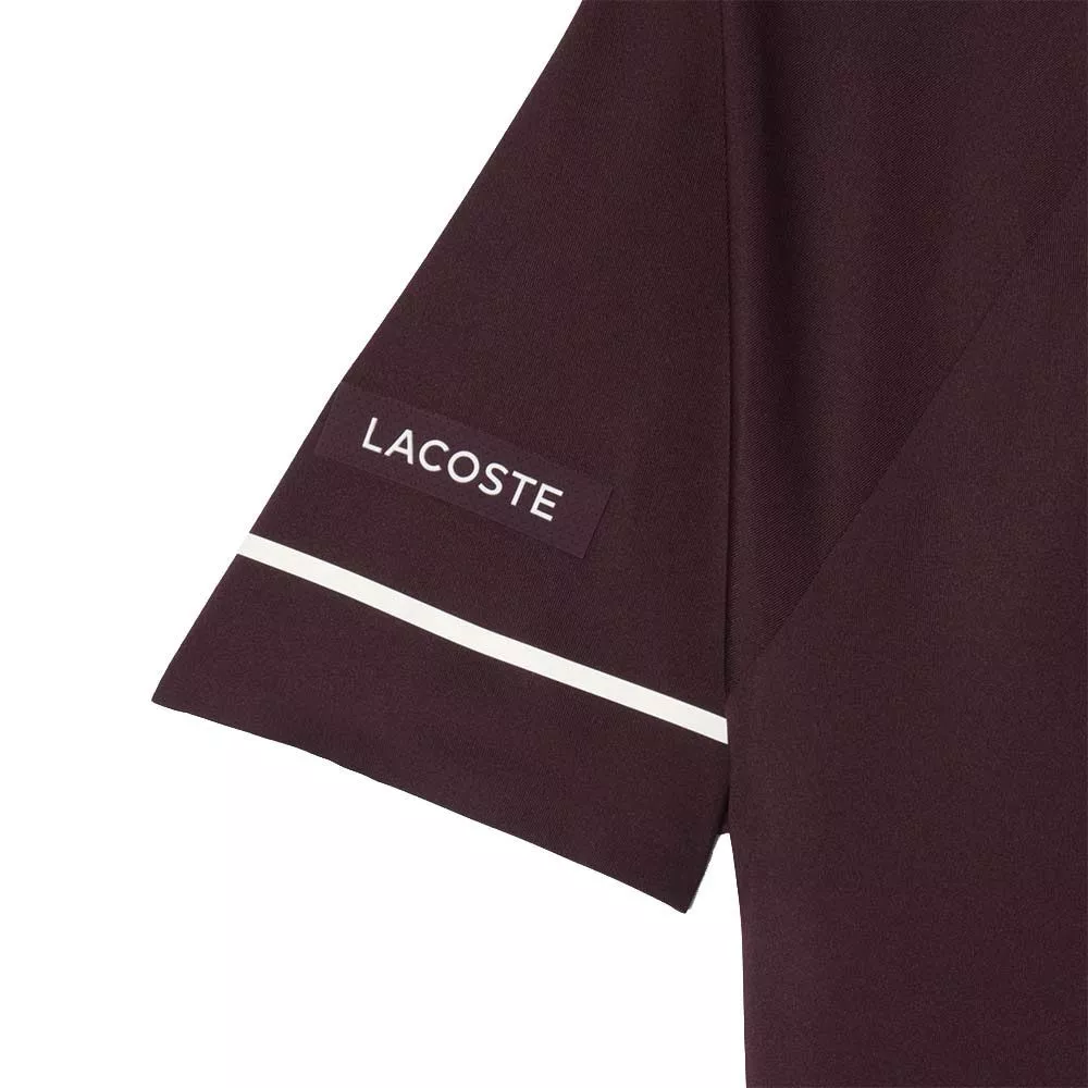Lacoste Tennis Novak Djokovic On Court Polo Brown / White