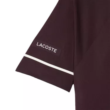 Lacoste Tennis Novak Djokovic On Court Polo Brown / White