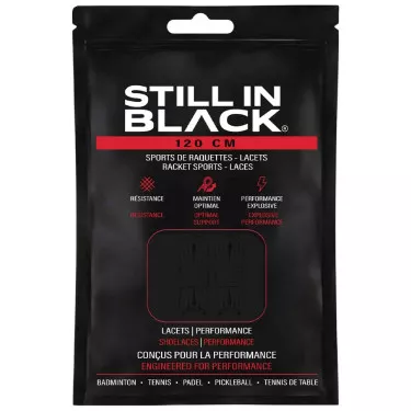 Still In Black 120cm Black Laces