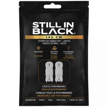 Still In Black Laces 140cm White