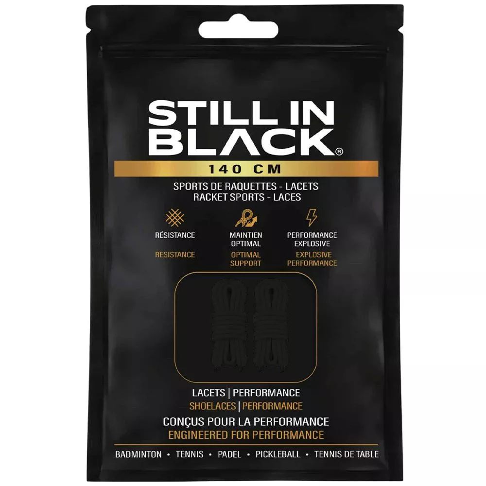 Still In Black Laces 140cm Black