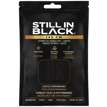 Still In Black Laces 140cm Black