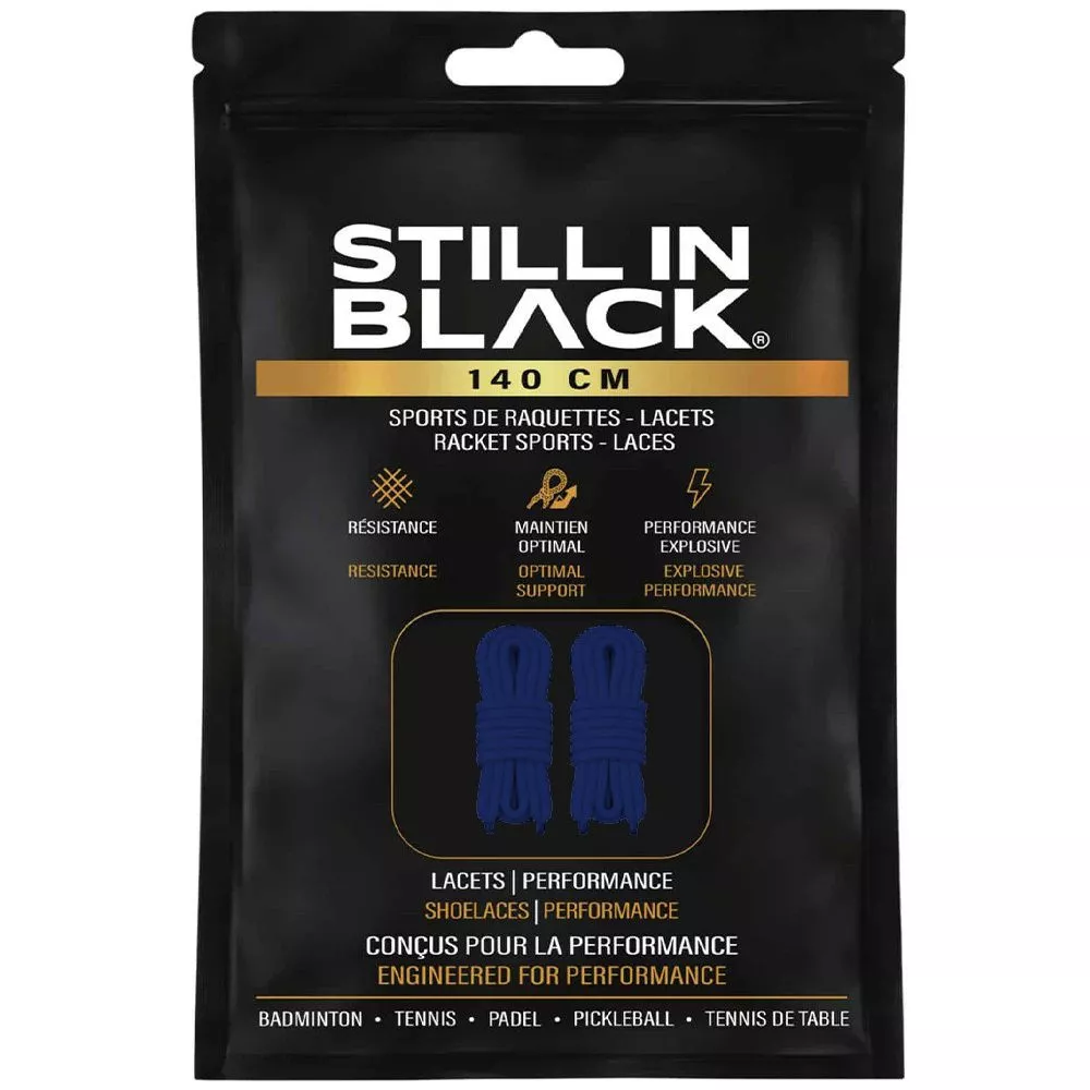Still In Black Laces 140cm Black