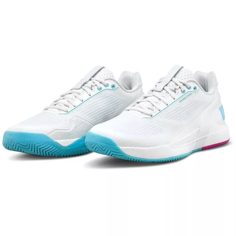Wilson Rush Pro 5 Slice White Tennis Shoes
