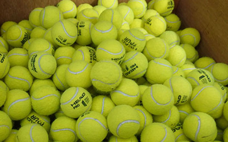 Where to find used tennis balls?